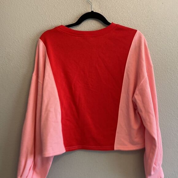 NWT-Circus NY- Cropped color blocked oversized top- Size small - Picture 8 of 11